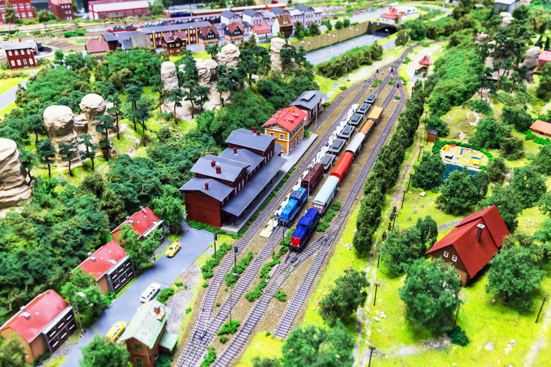 ジオラマと鉄道模型